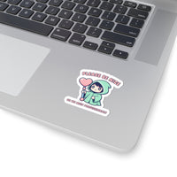 Please Be Nice sticker | Soft Threat kawaii menacing pastel sticker