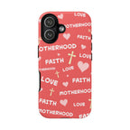 Christian Mom iPhone Case Faith Love Motherhood Phone Case Religious Gift for Mom