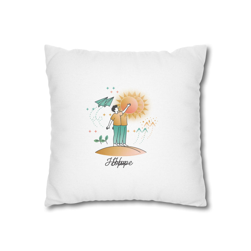 Spun Polyester Square Pillowcase