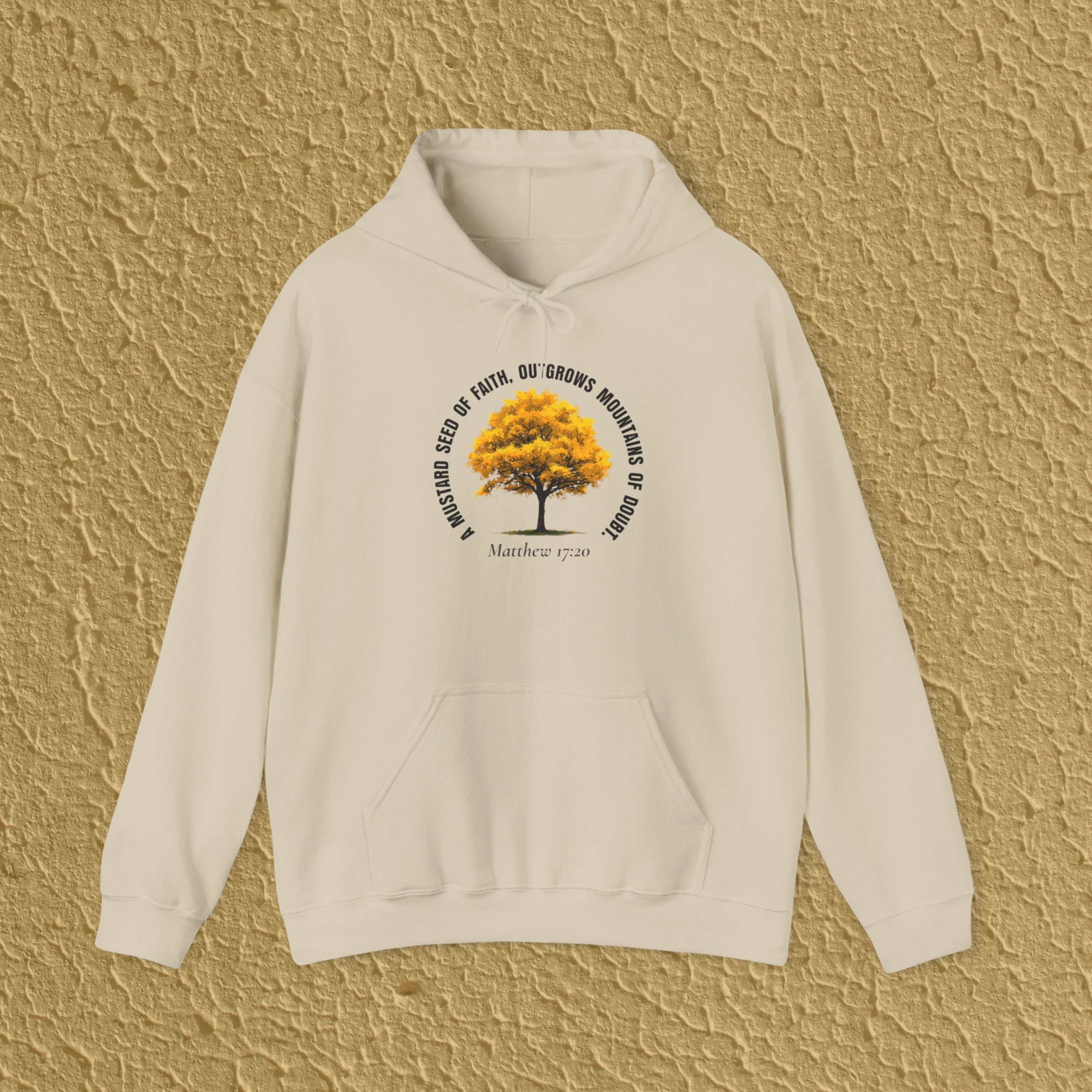 Mustard Seed Faith Matthew 17:20 Gift for New Believers Christian Hoodie