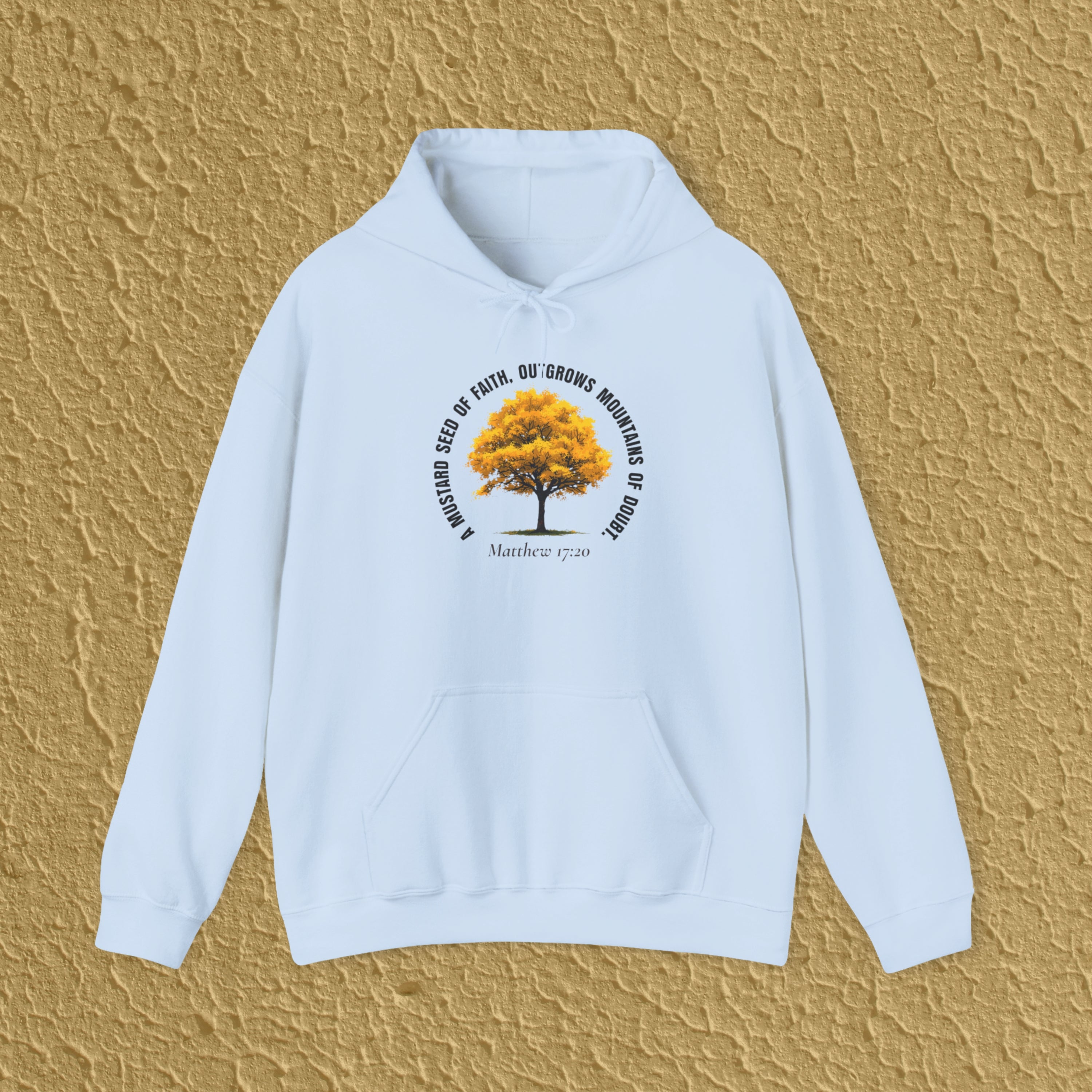 Mustard Seed Faith Matthew 17:20 Gift for New Believers Christian Hoodie