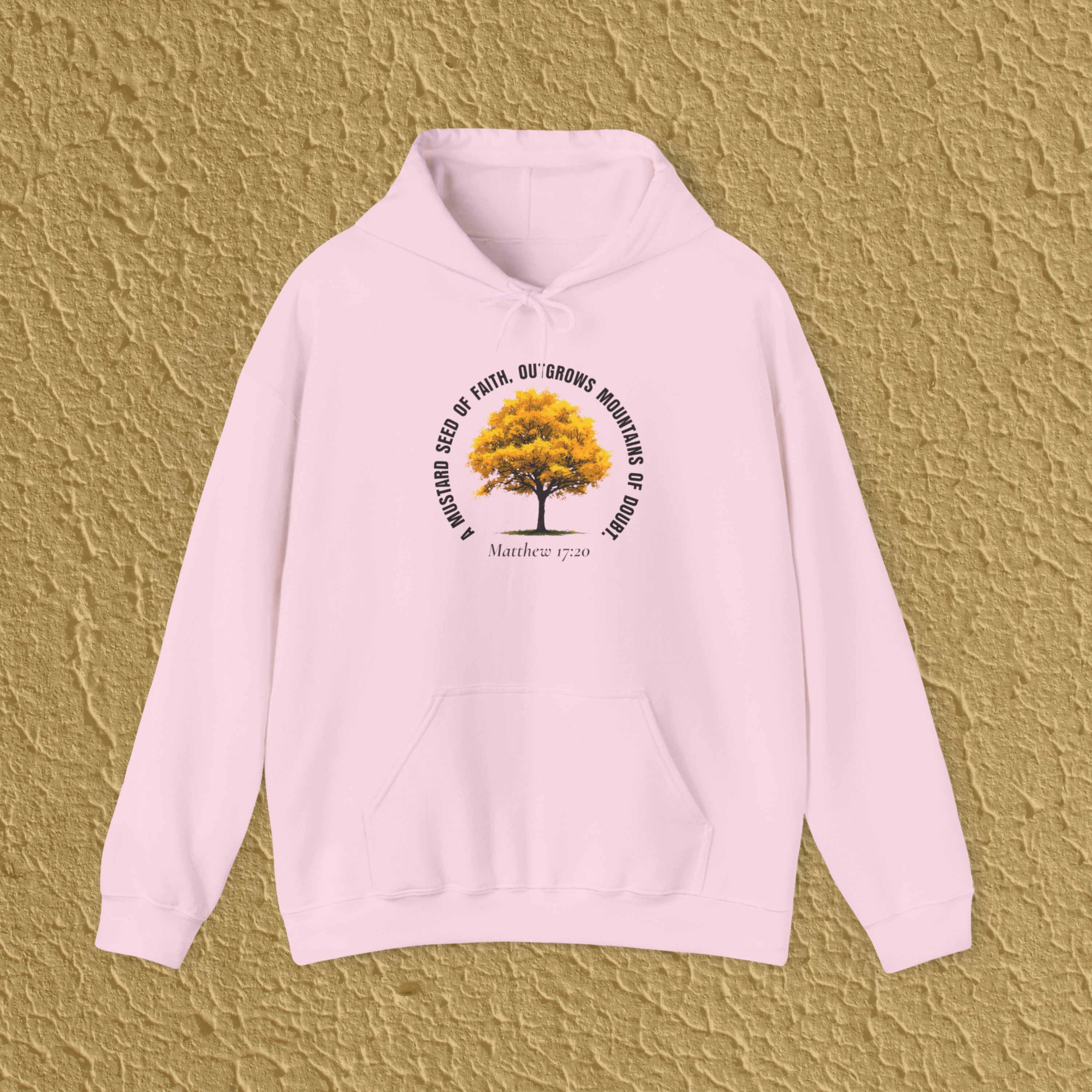 Mustard Seed Faith Matthew 17:20 Gift for New Believers Christian Hoodie