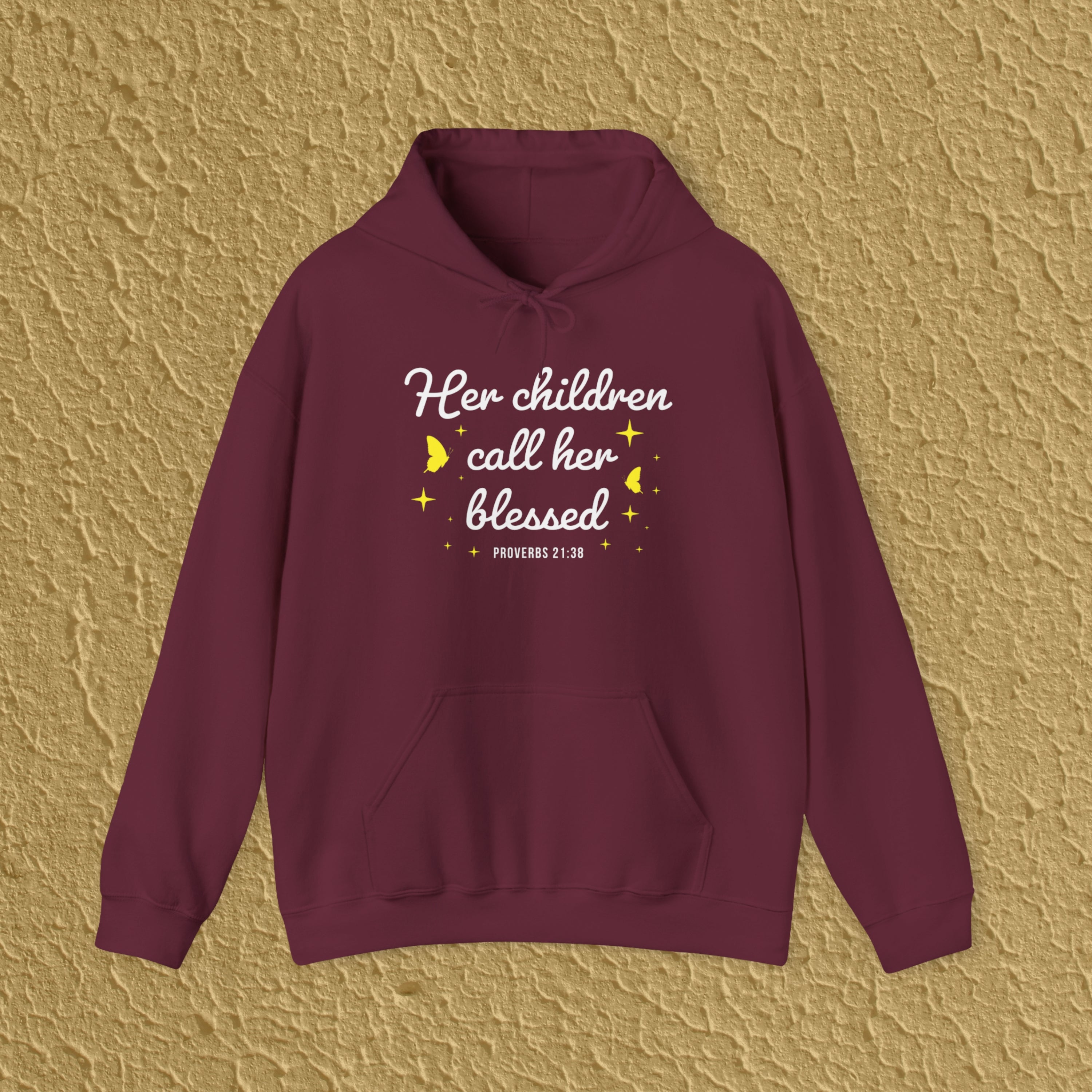 Her Children Call Her Blessed Hoodie Christian Mom Gift