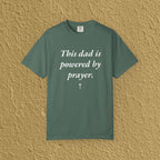 Powered By Prayer Dad Christian Father Gift Unisex T-shirt